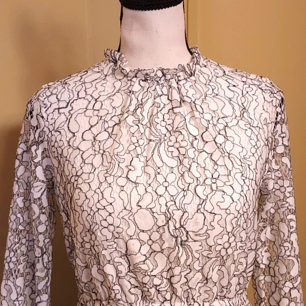 Art Class Girls Black and White Formal Dress